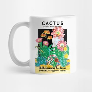 Vintage Cactus RH Shumway Seed Packet Mug